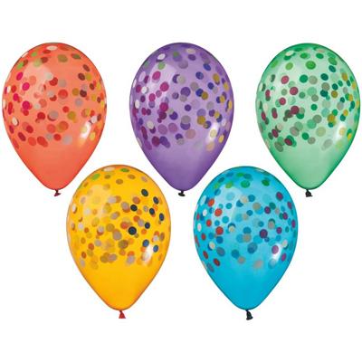 Шары латекс "Кружочки ассорти (имитация)"