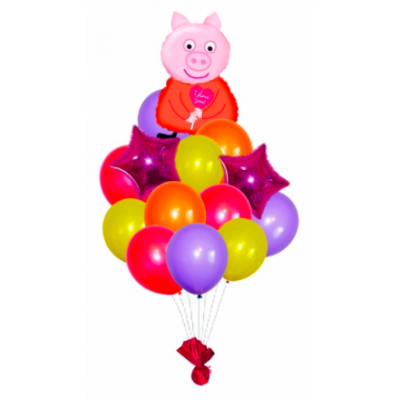 Букет из шариков Пепа