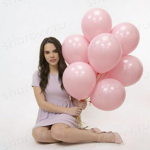 Шары латекс 35см. "Розовый"