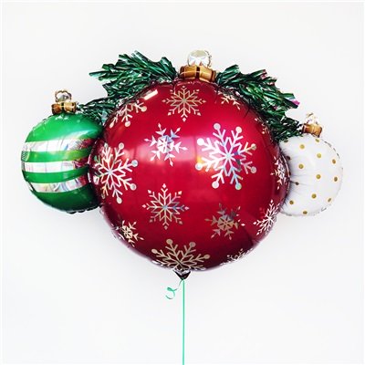 Шар фигура фольга Ёлочные шары