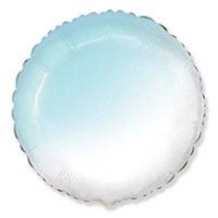 Шар круг 81см. Градиент голубой