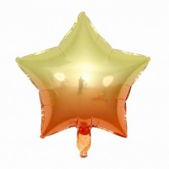 Шарик звезда Омбре Желто-оранжевый