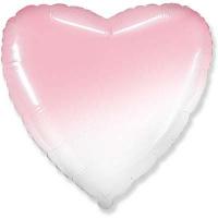 Шарик сердце Градиент розовый