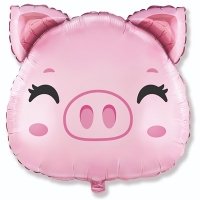 Шар фольга Голова поросенка
