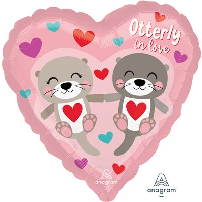 Шар сердце фольга Влюбленная пара