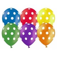 Шары латекс Горошек яркий