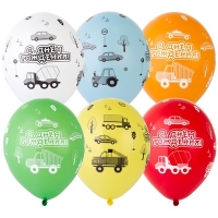 Шары латекс С ДР Машинки