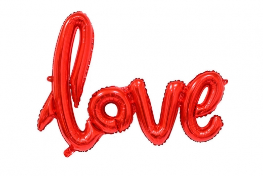 Шар буквы Love Красный