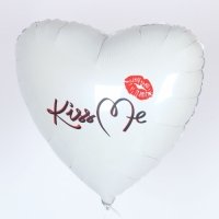 Шарик сердце фольга Kiss Me