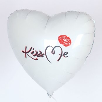 Шарик сердце фольга Kiss Me