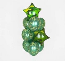 Фонтан из шаров "Звездный камуфляж"