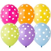 Шарики латекс Горошек тропики