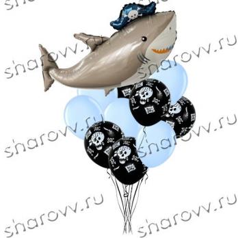 Букет шариков Акула пират