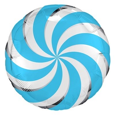 Шарик круг Конфета голубая