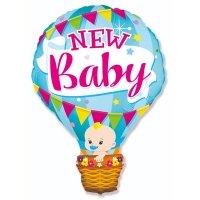 Фигура фольга Шар воздушный голубой