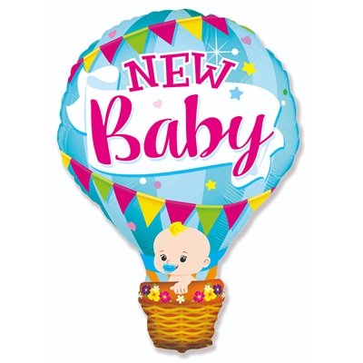 Фигура фольга Шар воздушный голубой