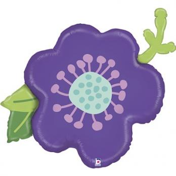 Шар фигура Цветок фиолетовый