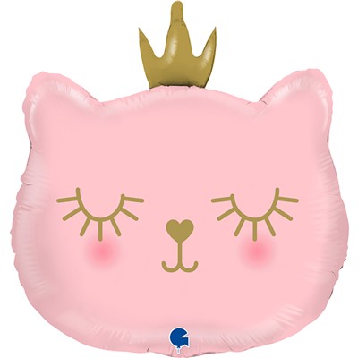 Шар фигура Голова кошки в короне