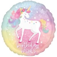 Шарик BIRTHDAY WISHES Единорог