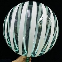 Шар BUBBLE "Кристалл Green полоски"