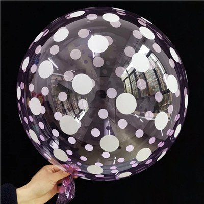 Шар BUBBLE "Кристалл Purple Dots"