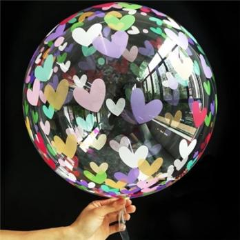 Шар BUBBLE "Сердечки"