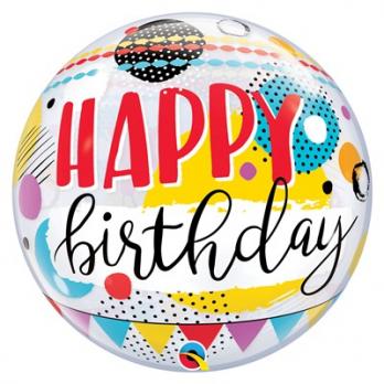 Шар BUBBLE "HB Гирлянда-вымпел и круги"