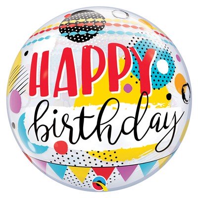 Шар BUBBLE "HB Гирлянда-вымпел и круги"