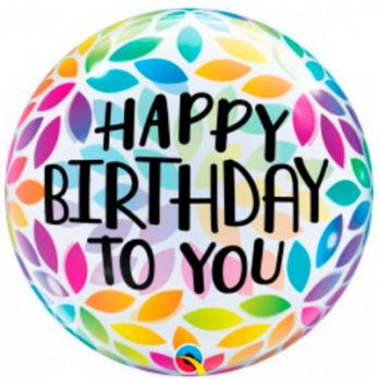 Шар BUBBLE "HB Листья разноцветные"