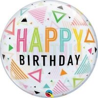 Шар BUBBLE "HB Треугольники разноцветн"