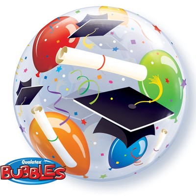 Шар BUBBLE "Дипломы Шары Шапочки"