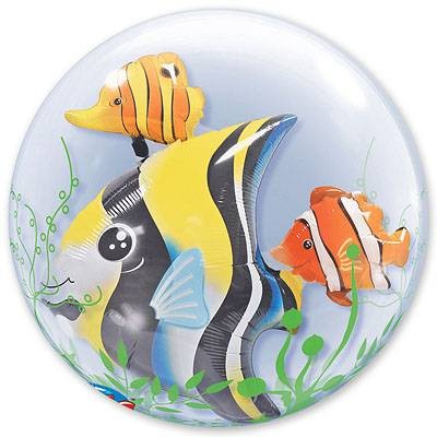 Шар BUBBLE "ИНСАЙДЕР Рыбы тропические"