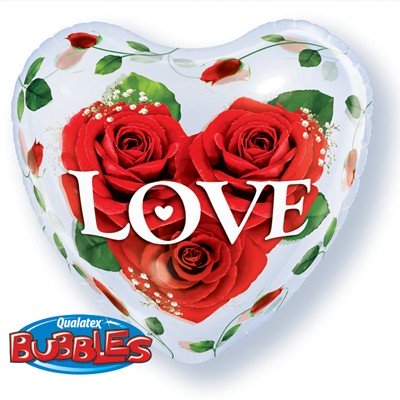 Шар BUBBLE "Розы"