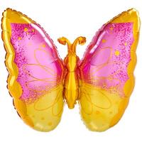 Шар фигура "Бабочка розово-желтая"