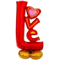 Шар буквы "LOVE красные"