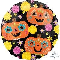 Шар круг "День мертвых тыквы"