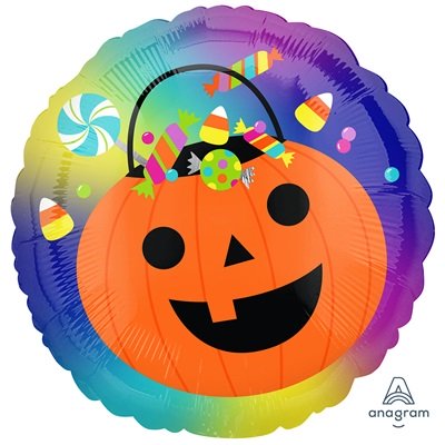 Шарик круг "Тыква с конфетами"